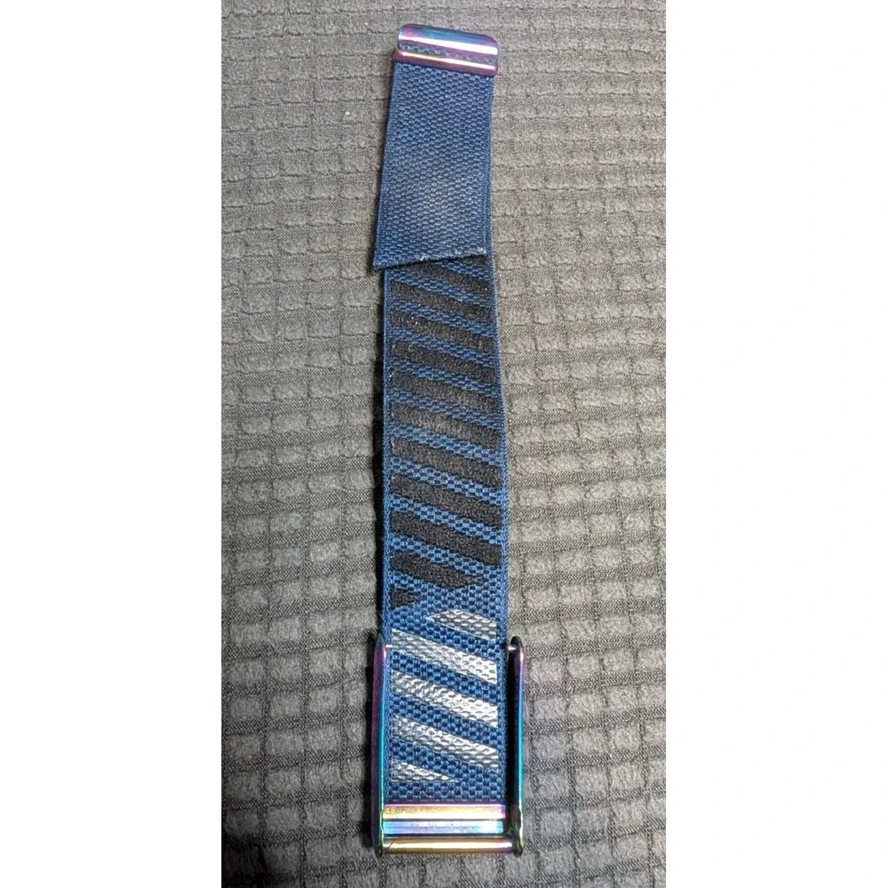 Whoop SuperKnit Band Unisex One Size Navy Blue Iridescent Oil Slick Hardware 4.0